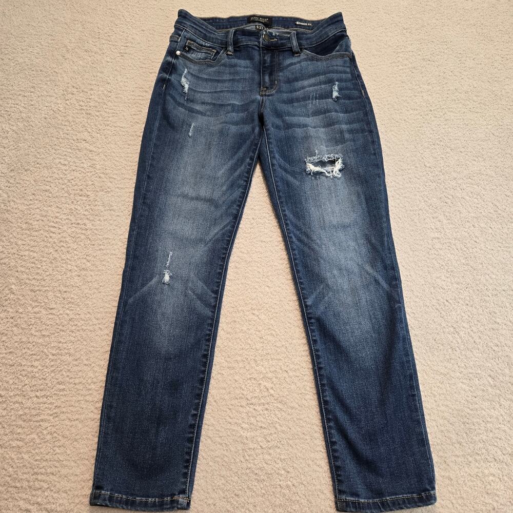 Judy Blue Dark Blue Boyfriend Jeans